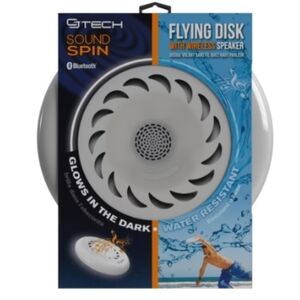 CJ GLOBAL Glow in the Dark Flying Disk with Wireless Speaker, Sealed Packaging